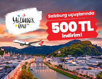 Salzburg Uçuşlarında 500 TL İndirim!